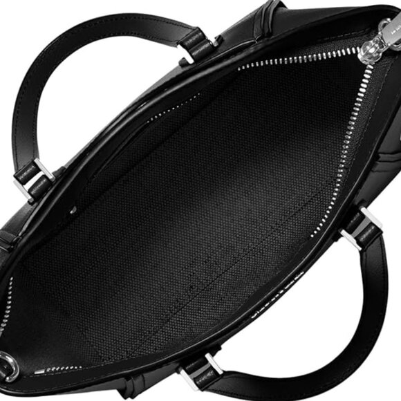 Michael Kors Black Small Logo Crossbody Tote - Black Quiet Luxury - Picture 3 of 4
